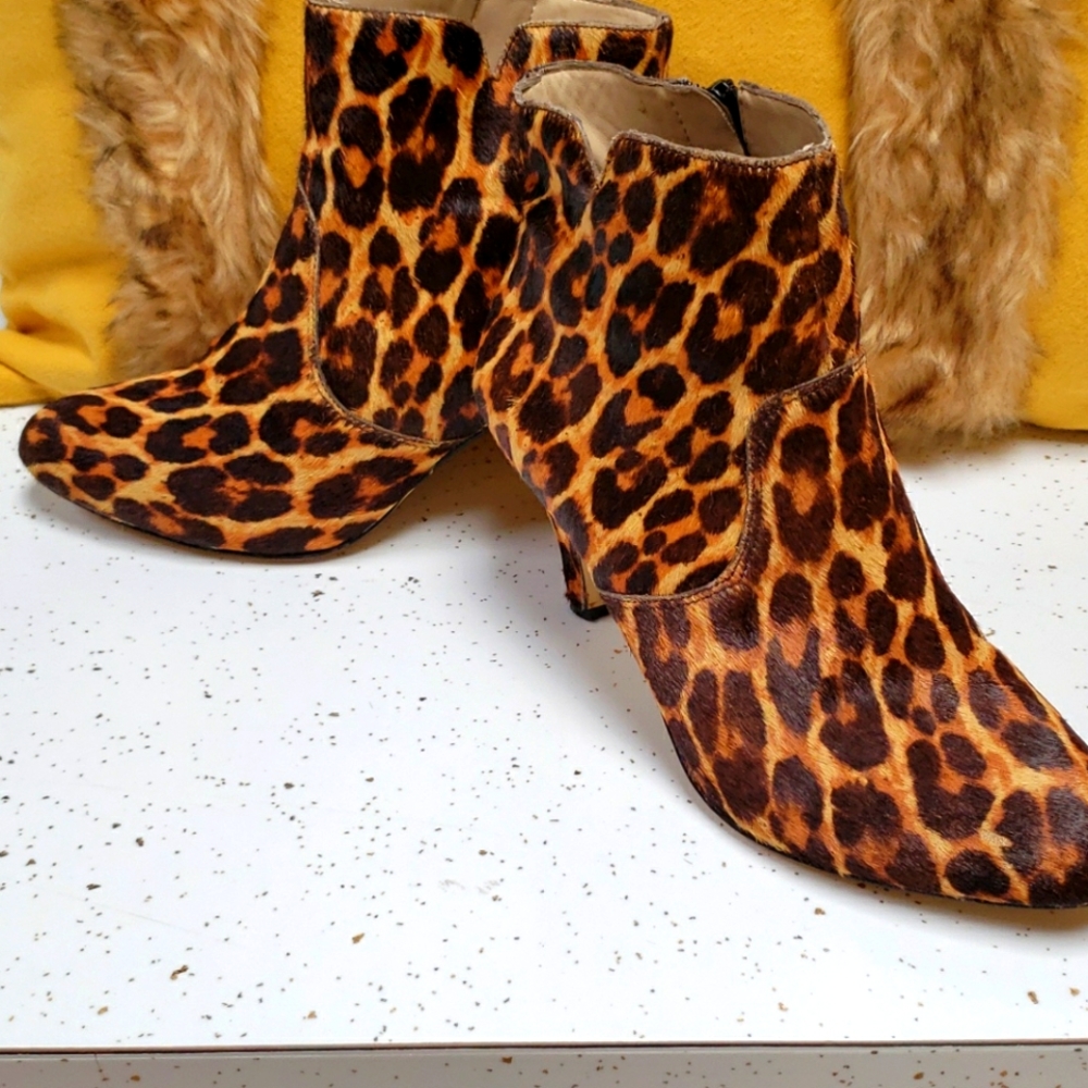 INC Real Fur Calf Boots
